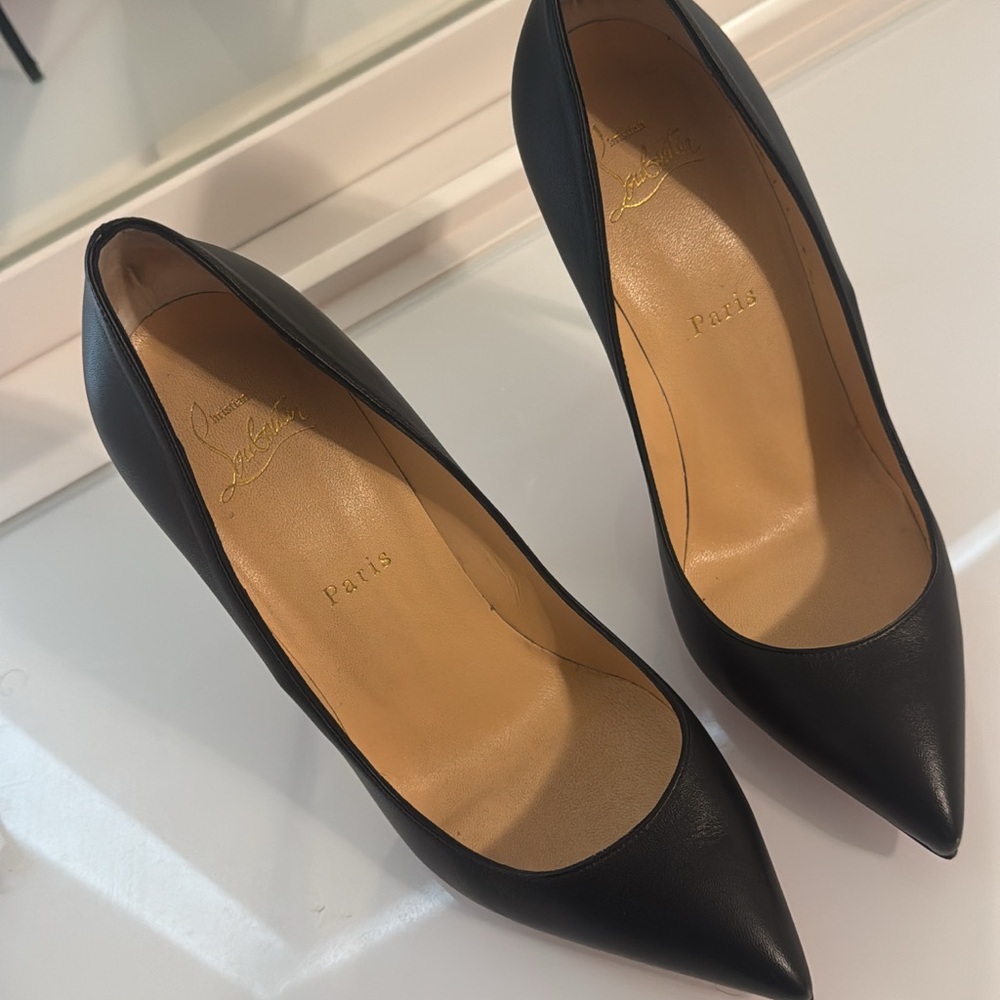 Christian Louboutin Pigalle Follies 100 black nappa leather EU 38.5